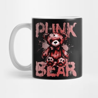 Punk Bear Rocker Music Metal Musician Band Mug